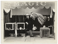 10" x 8" Glossy Publicity Still Featuring Ted Healy, Moe, Curly & Bonnie Bonnell From the 1933 Film "Plane Nuts" -- Very Good Condition